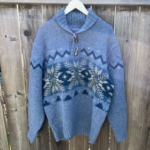 Pendleton 100% Shetland Wool Pullover Sweater - Size L